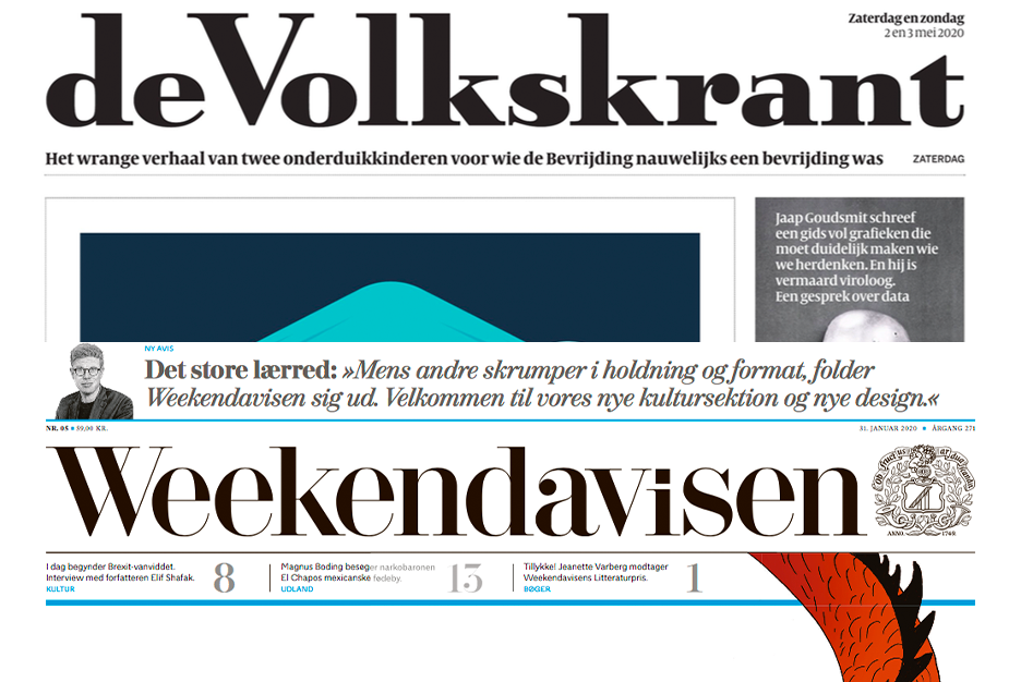 Weekendavisen and de Volkskrant named World’s Best Designed