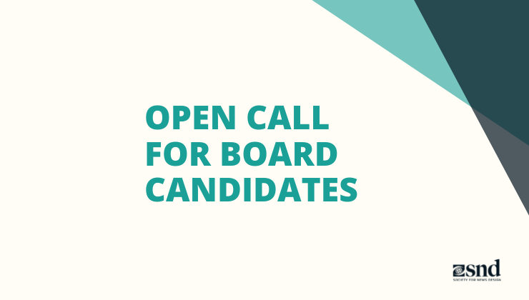 2022 Open Call for Applications to the Society for News Design Board of Directors